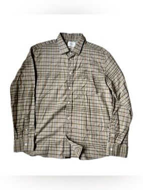 Billy Reid Plaid Cotton Flannel Button Up Long Sleeve Shirt Men’s Size Large EUC